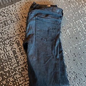 American Eagle super skinny black jeans